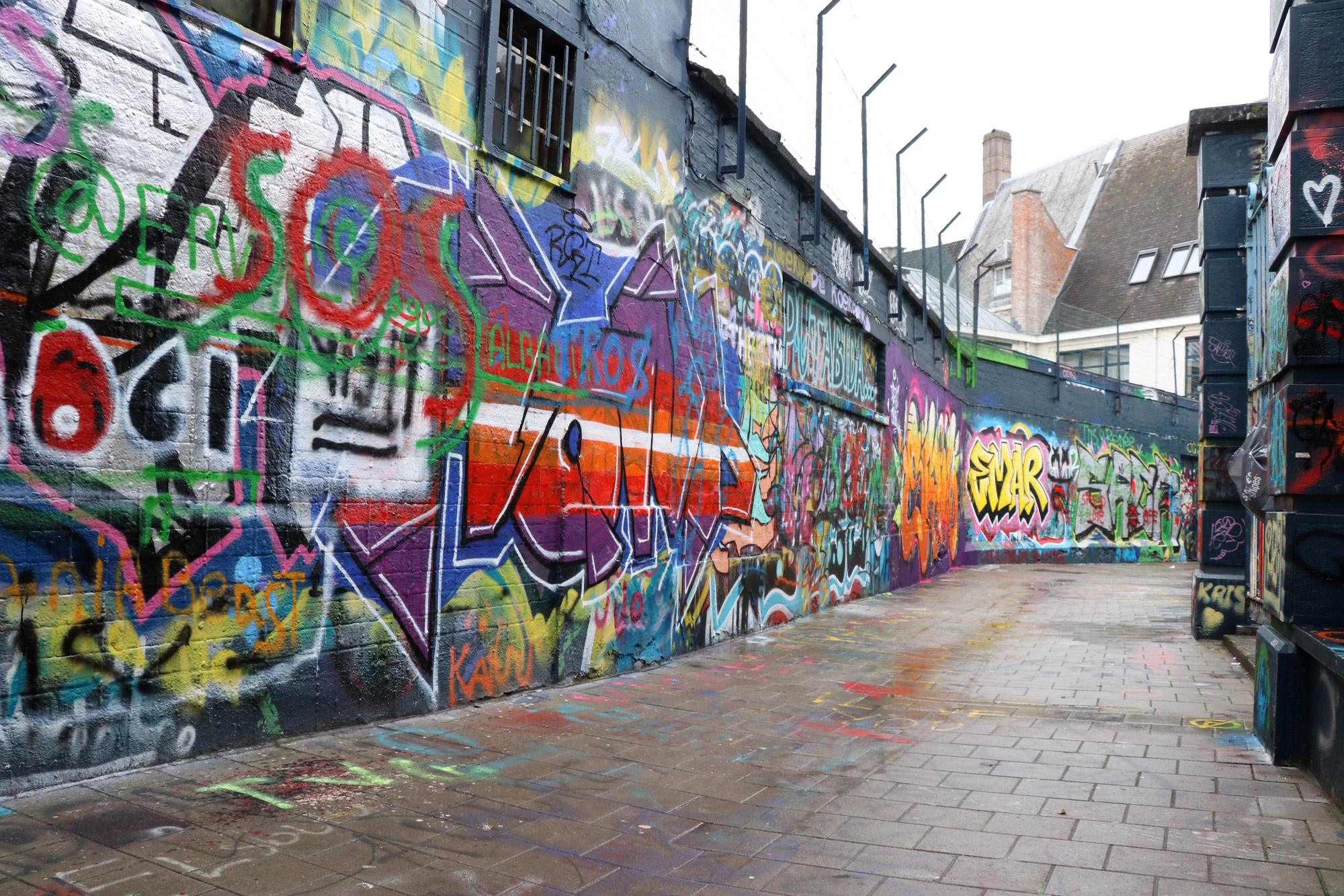Het Graffitistraatje in Gent