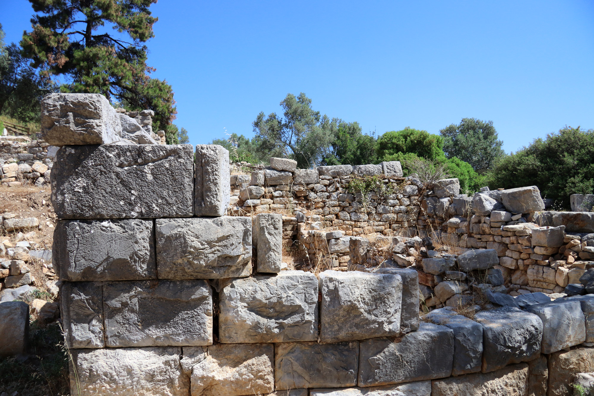 Wandelen door de antieke stad Pedasa - Turkije