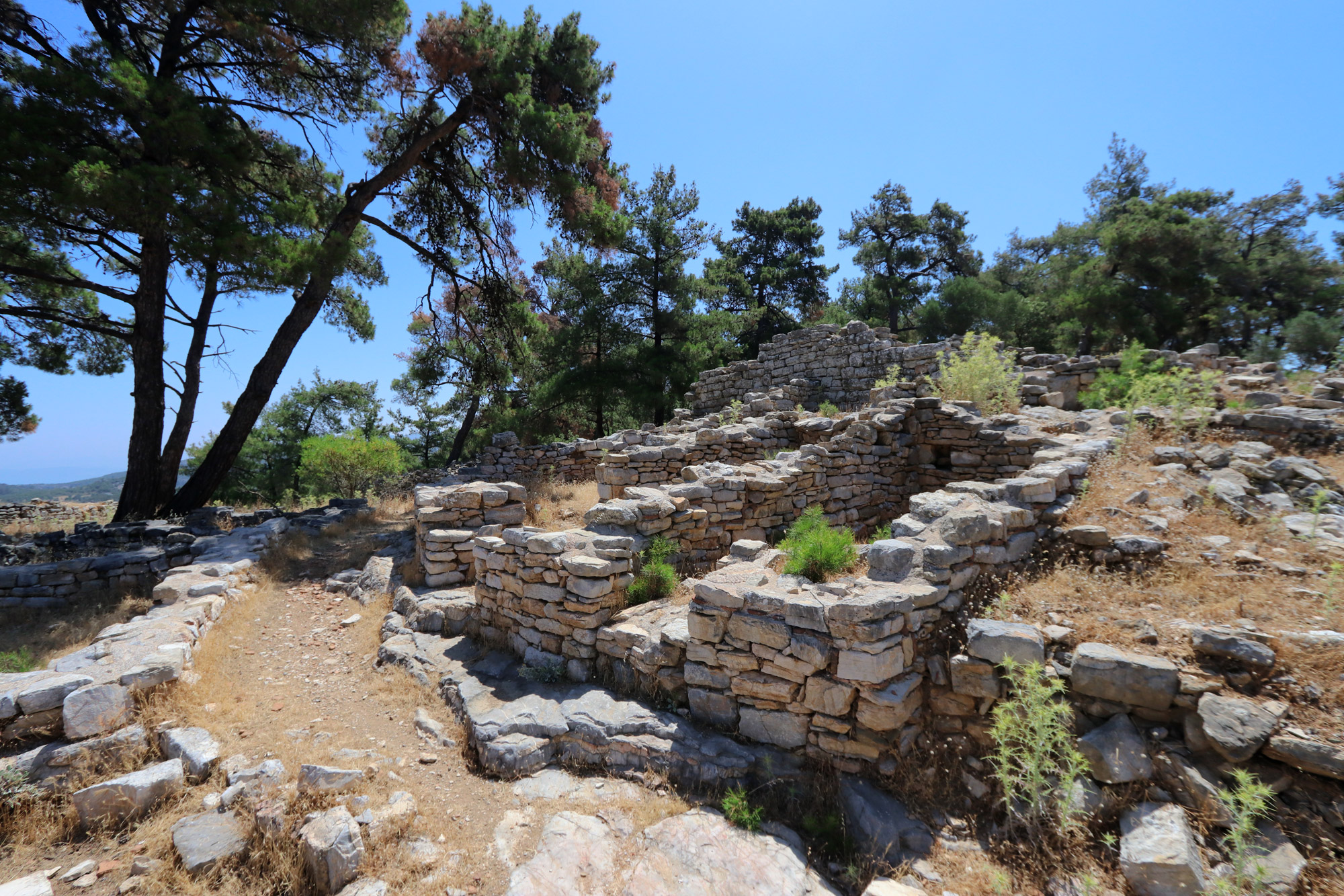 Wandelen door de antieke stad Pedasa - Turkije