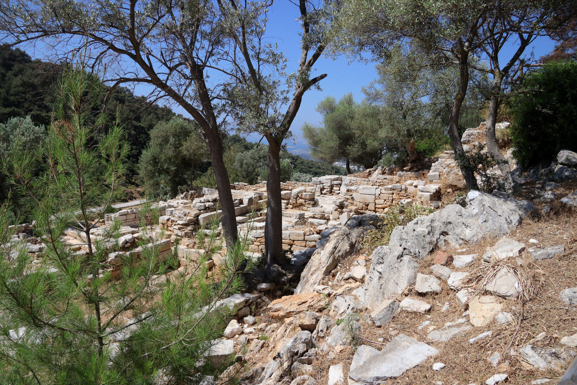 Wandelen door de antieke stad Pedasa - Turkije