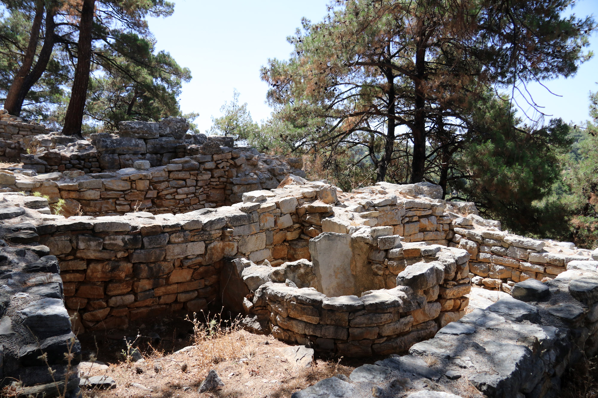 Wandelen door de antieke stad Pedasa - Turkije
