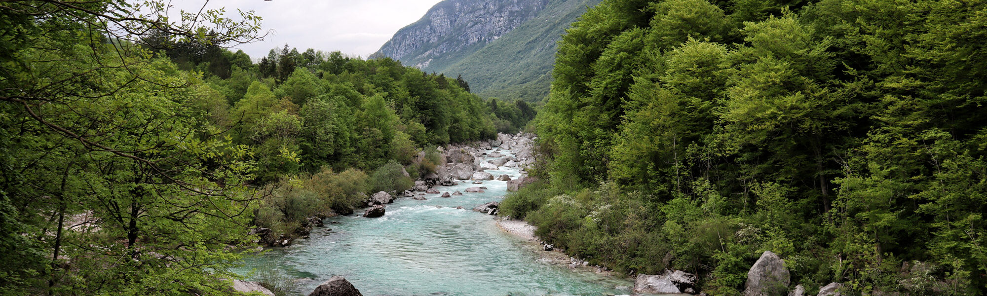 Soška pot wandeling in Slovenië - Soča rivier