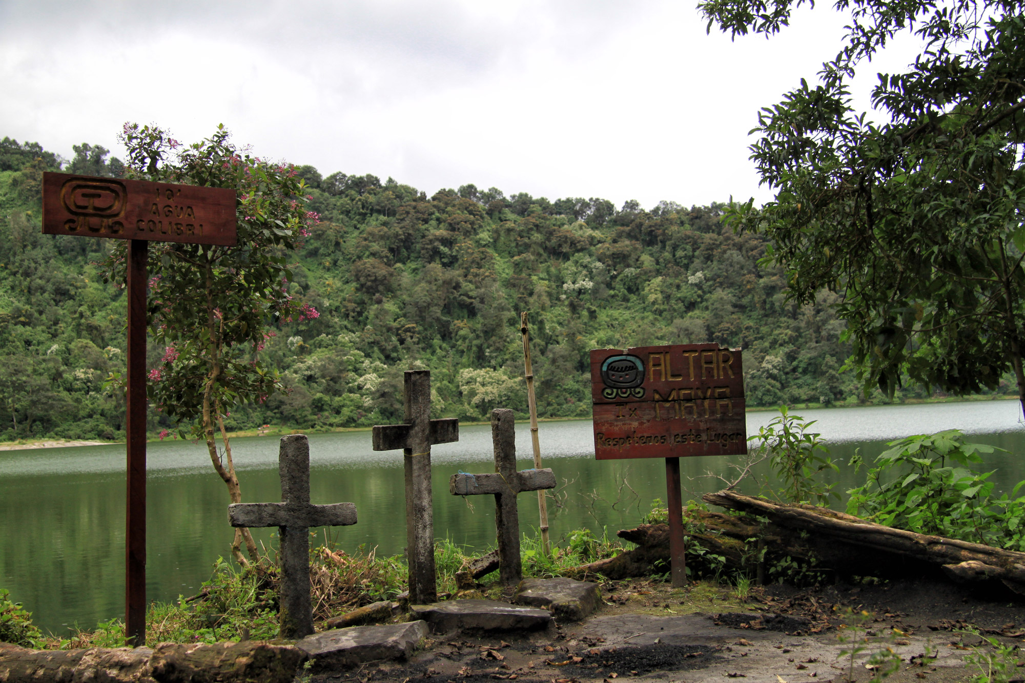 Laguna Chicabal bij Quetzaltenango - Guetamala