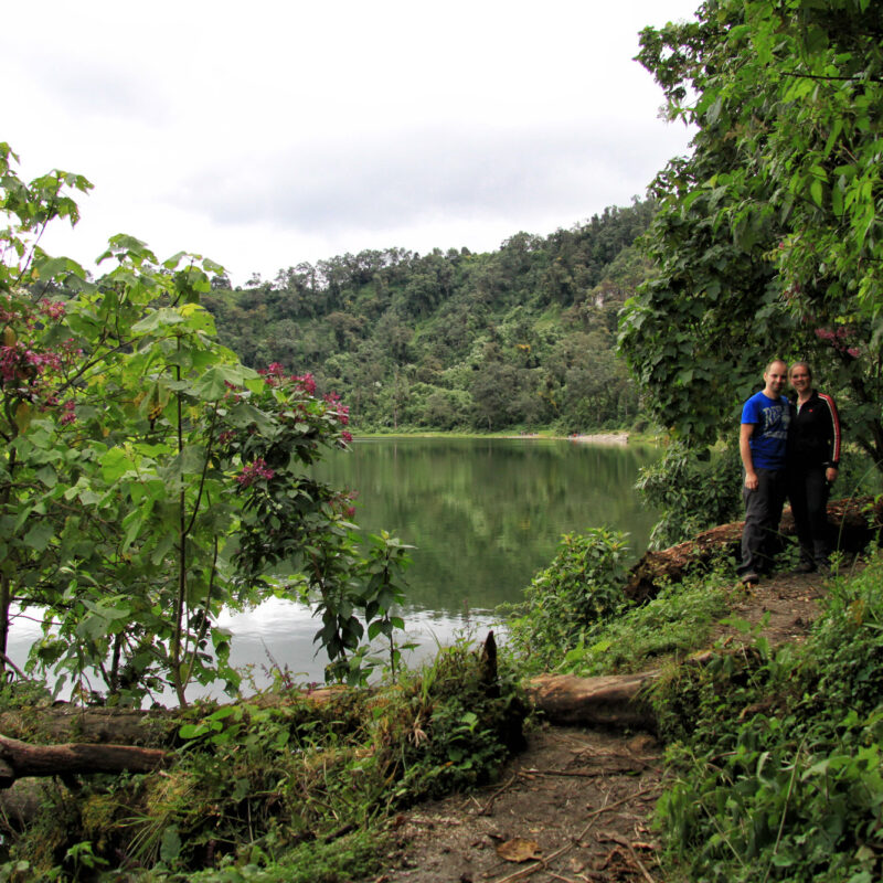 Laguna Chicabal bij Quetzaltenango - Guetamala