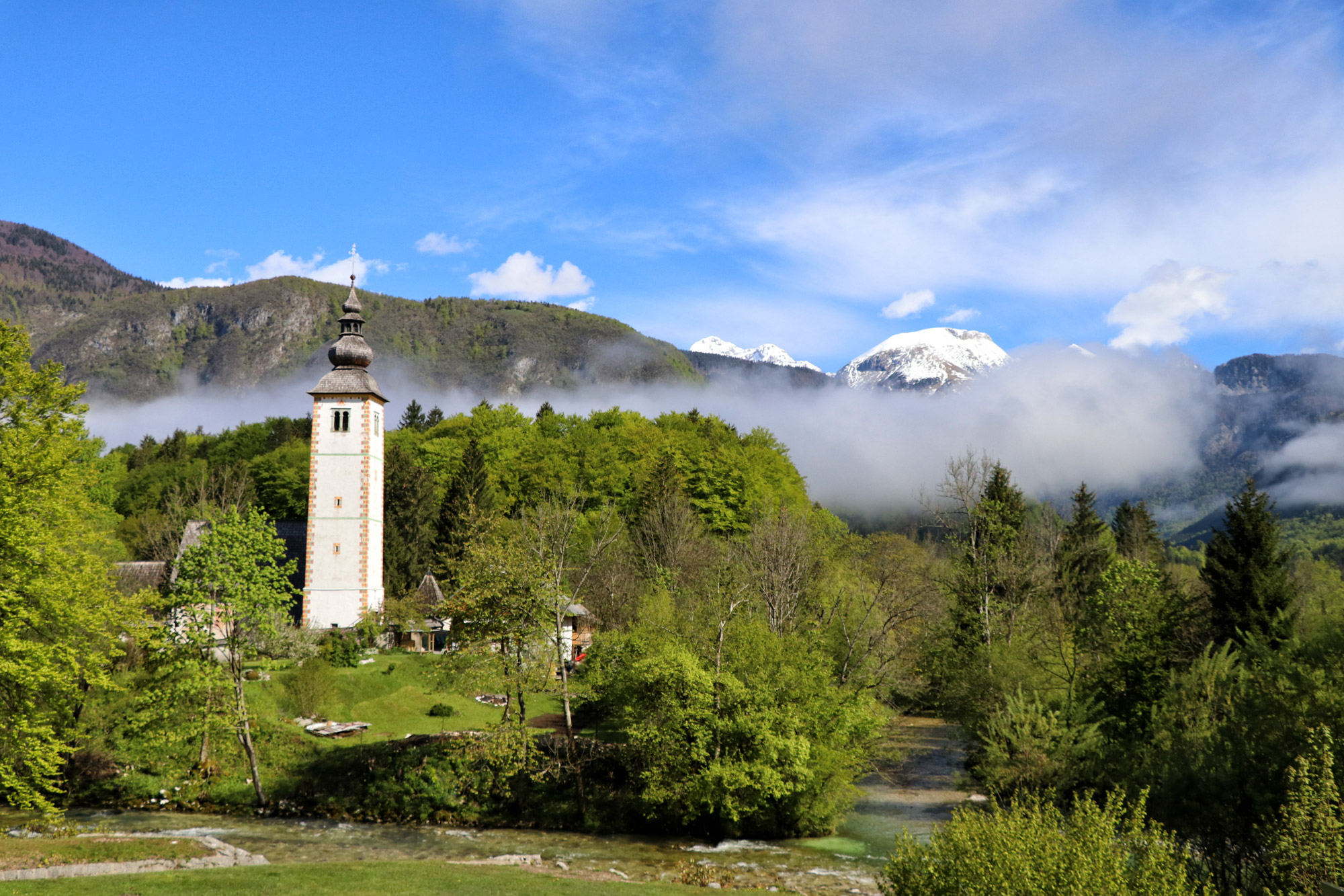 Wandelen in Bohinj, Slovenië