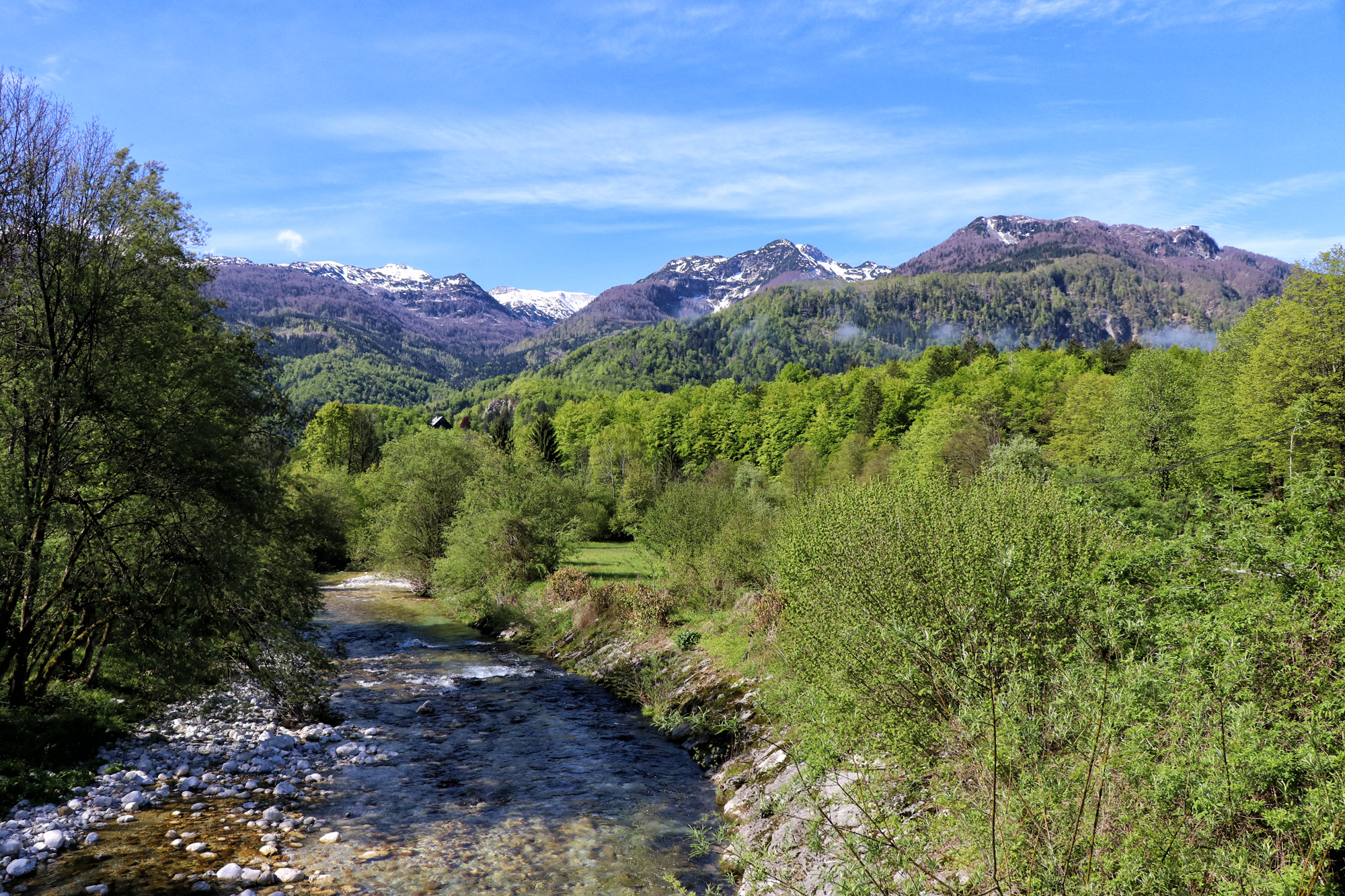 Wandelen in Bohinj, Slovenië