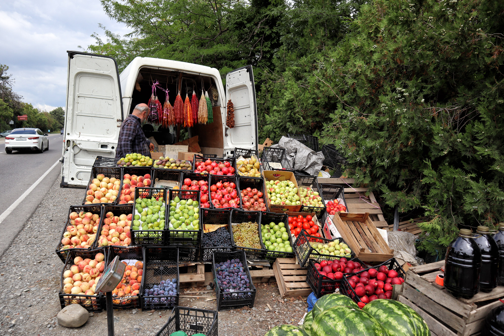 Georgië reisverslag - Straatverkoper