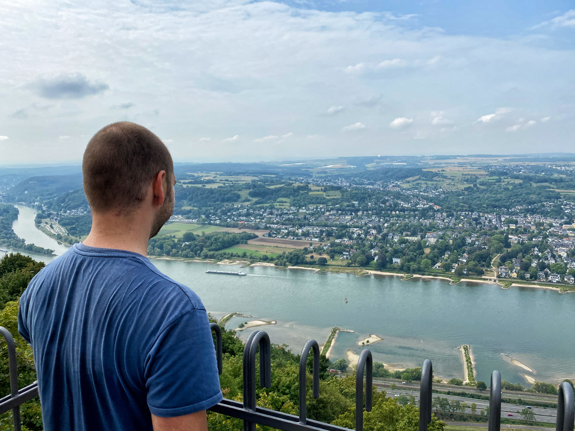 Uitzicht vanaf de ruïne Burg Drachenfels