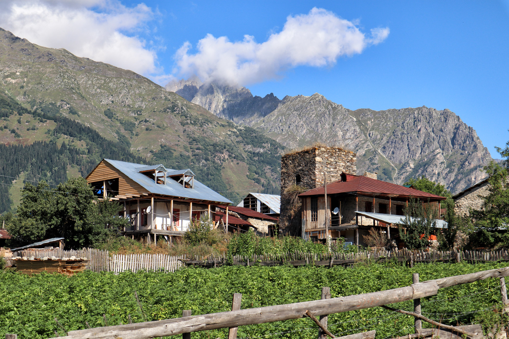 Wandeling naar de Shdugra waterval - Georgië