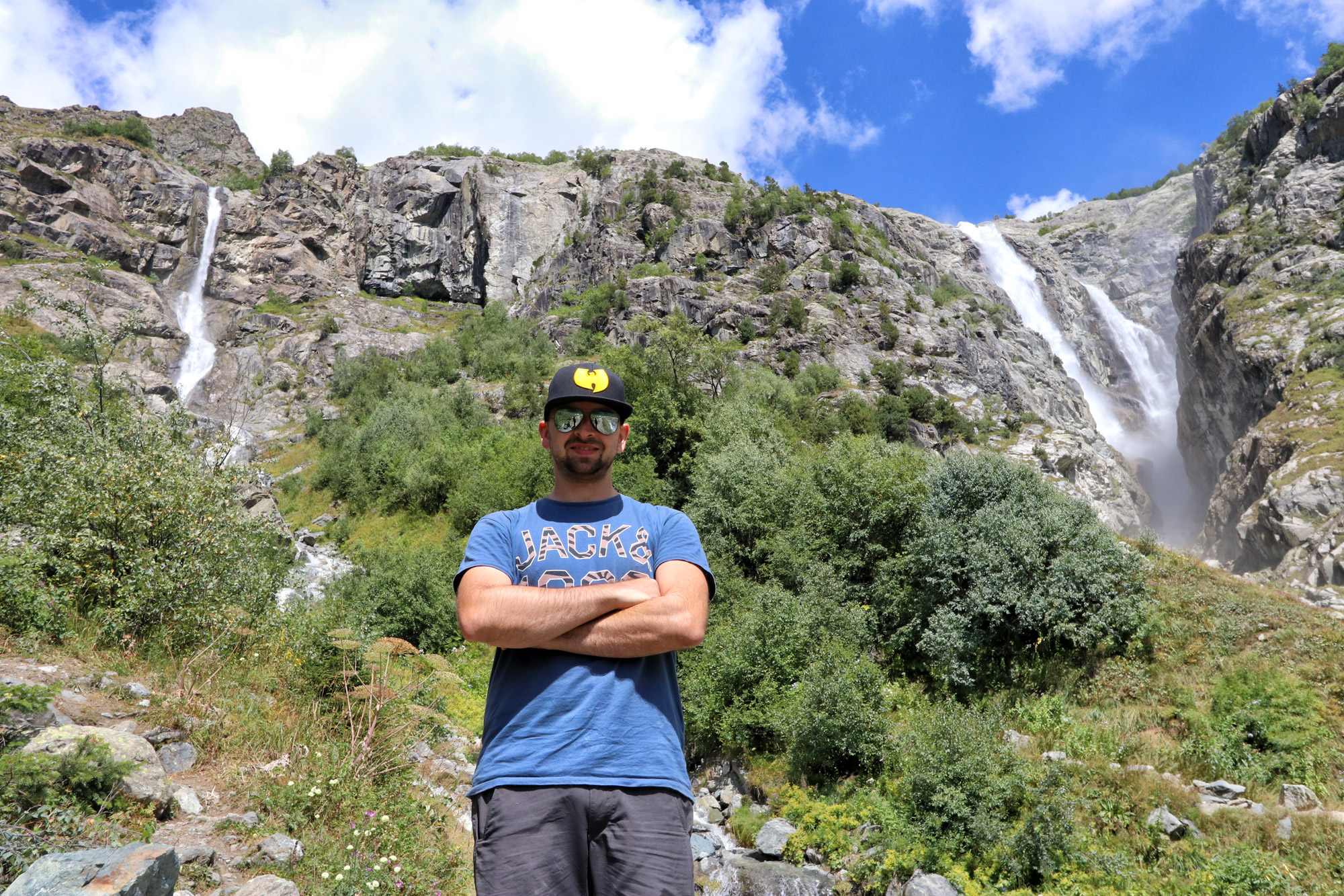 Wandeling naar de Shdugra waterval - Georgië