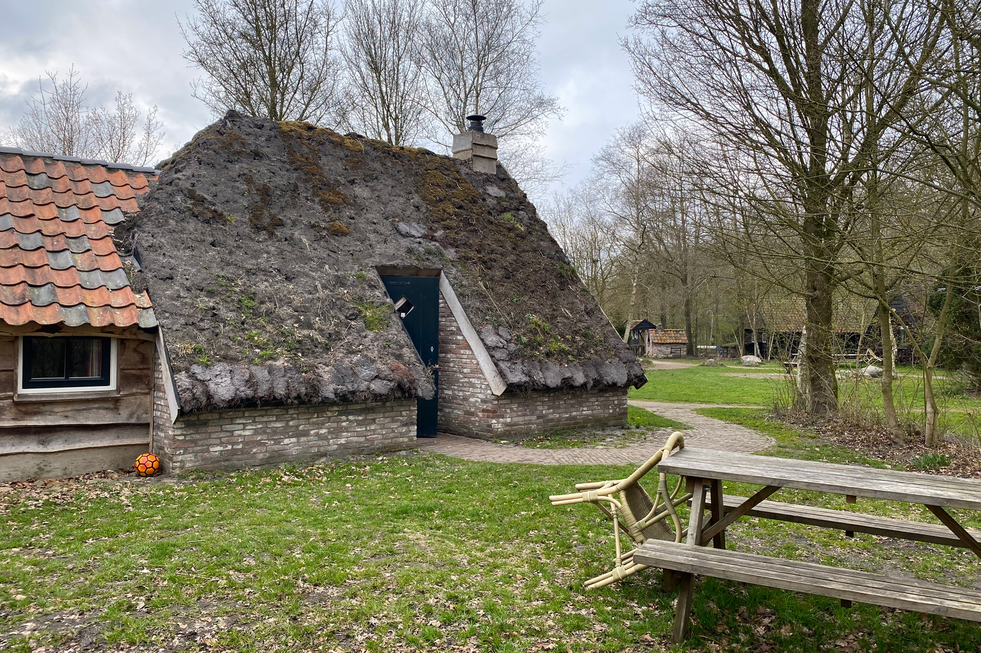 Plaggenhut met geitjes