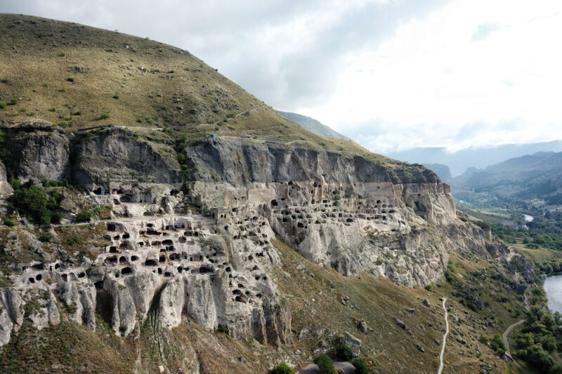 Vardzia, grottenstad in Georgië