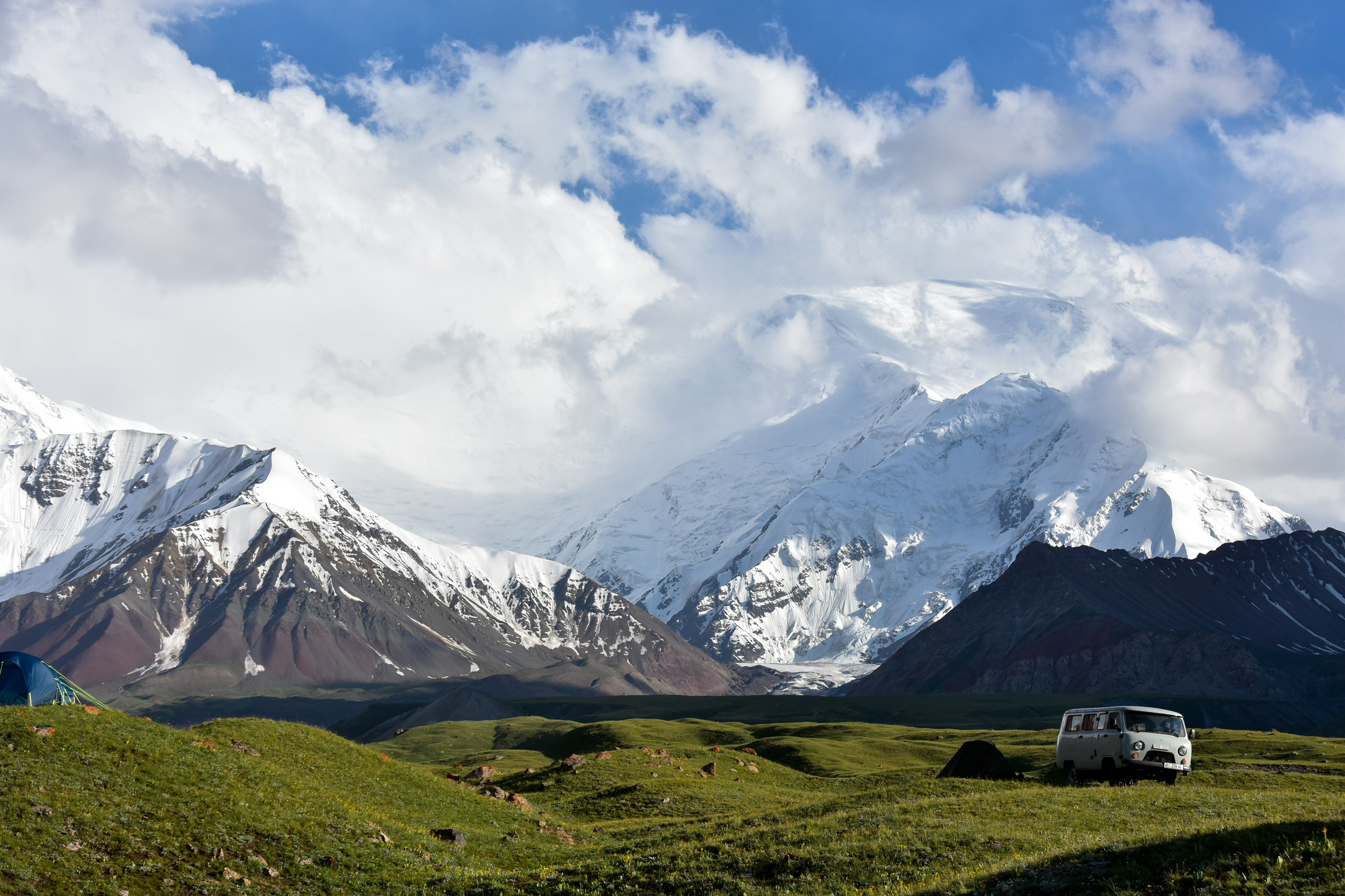 Reisroute Kirgizië - Lenin Peak