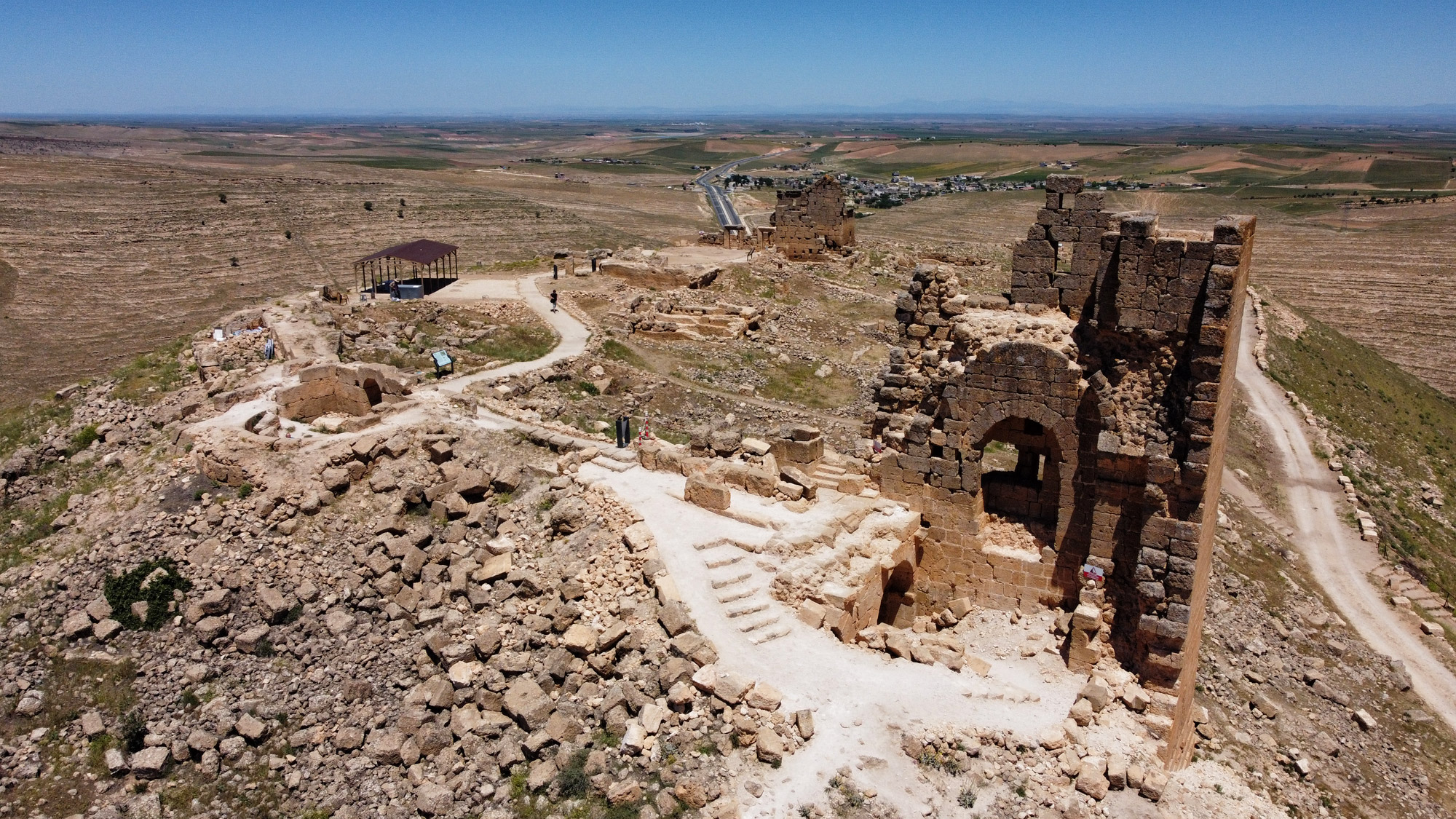 Zerzevan Kasteel in Zuidoost-Anatolië, Turkije