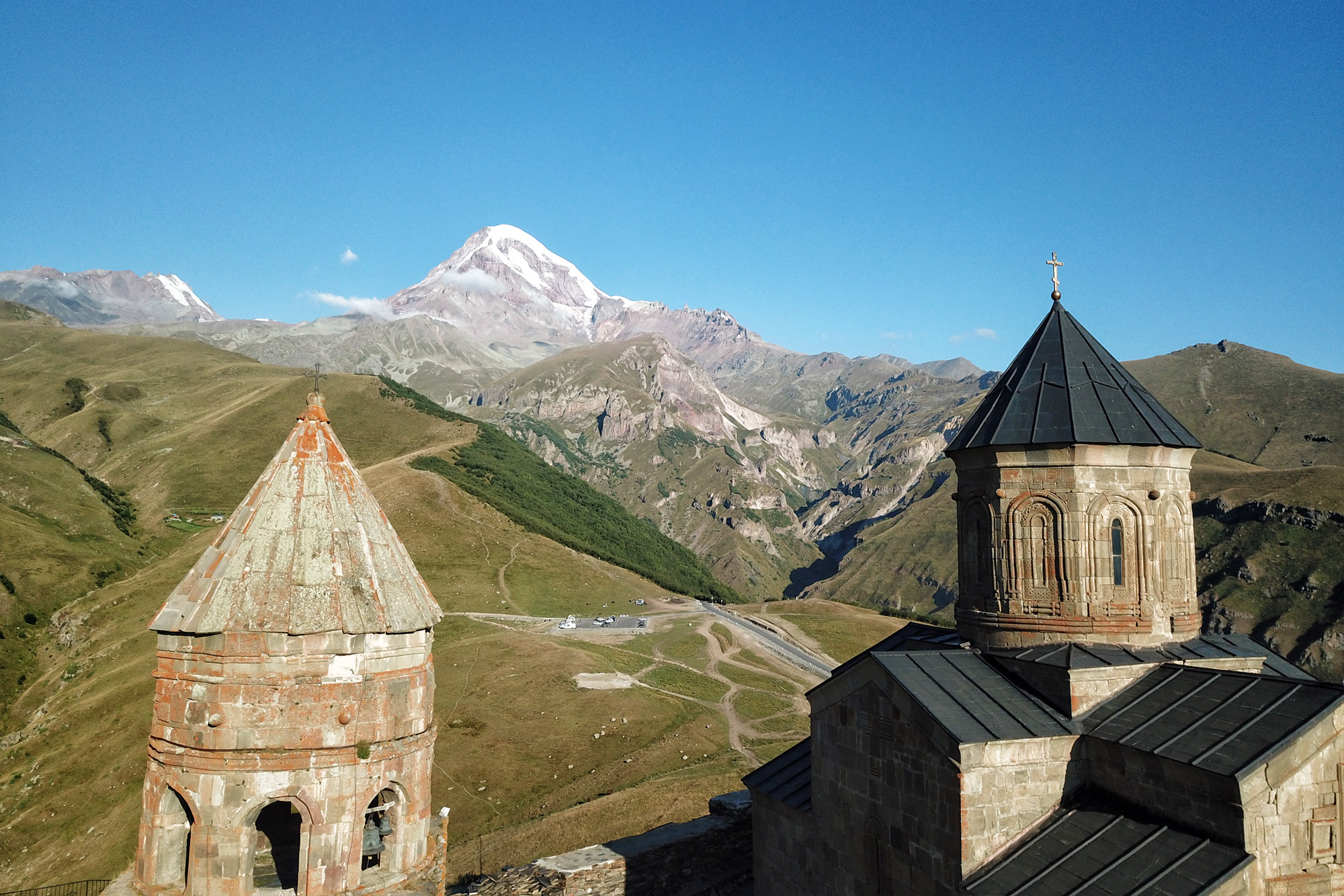 Wandelen in Georgië - Kazbegi naar de Gergeti Trinity Church