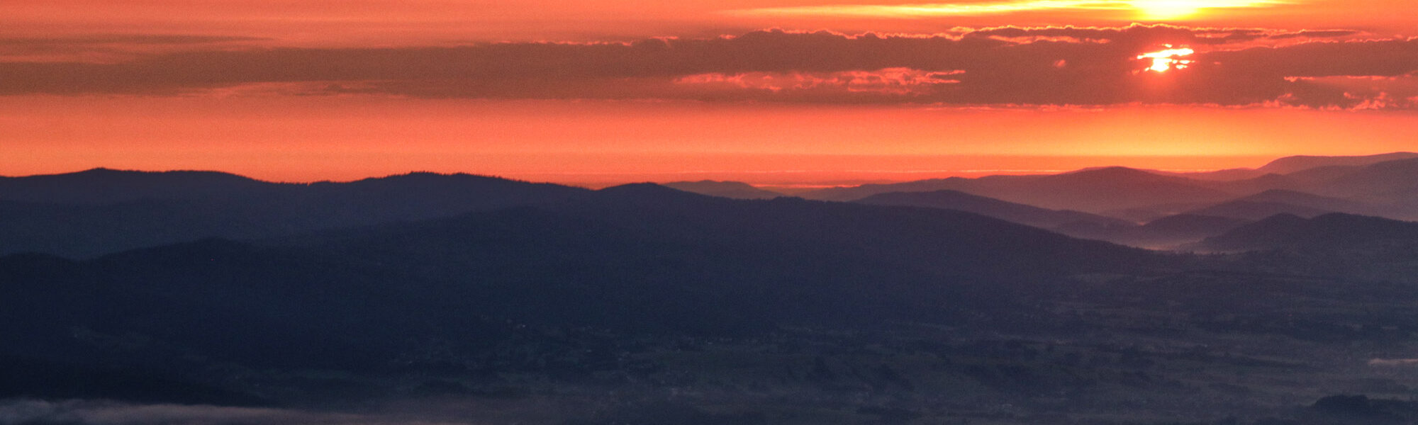 Silezië, Polen - Skrzyczne, Beskidengebergte