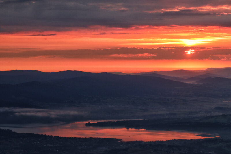 Silezië, Polen - Skrzyczne, Beskidengebergte