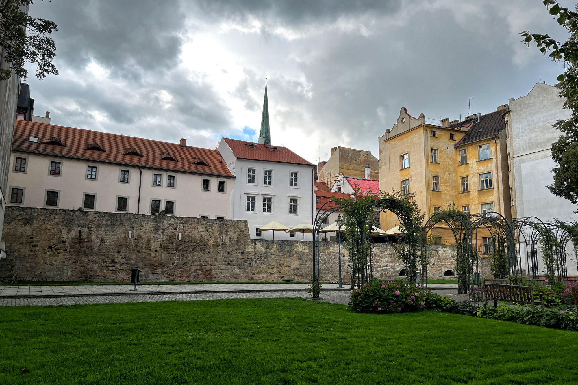 Pilsen, Tsjechië - Oude stadsmuur