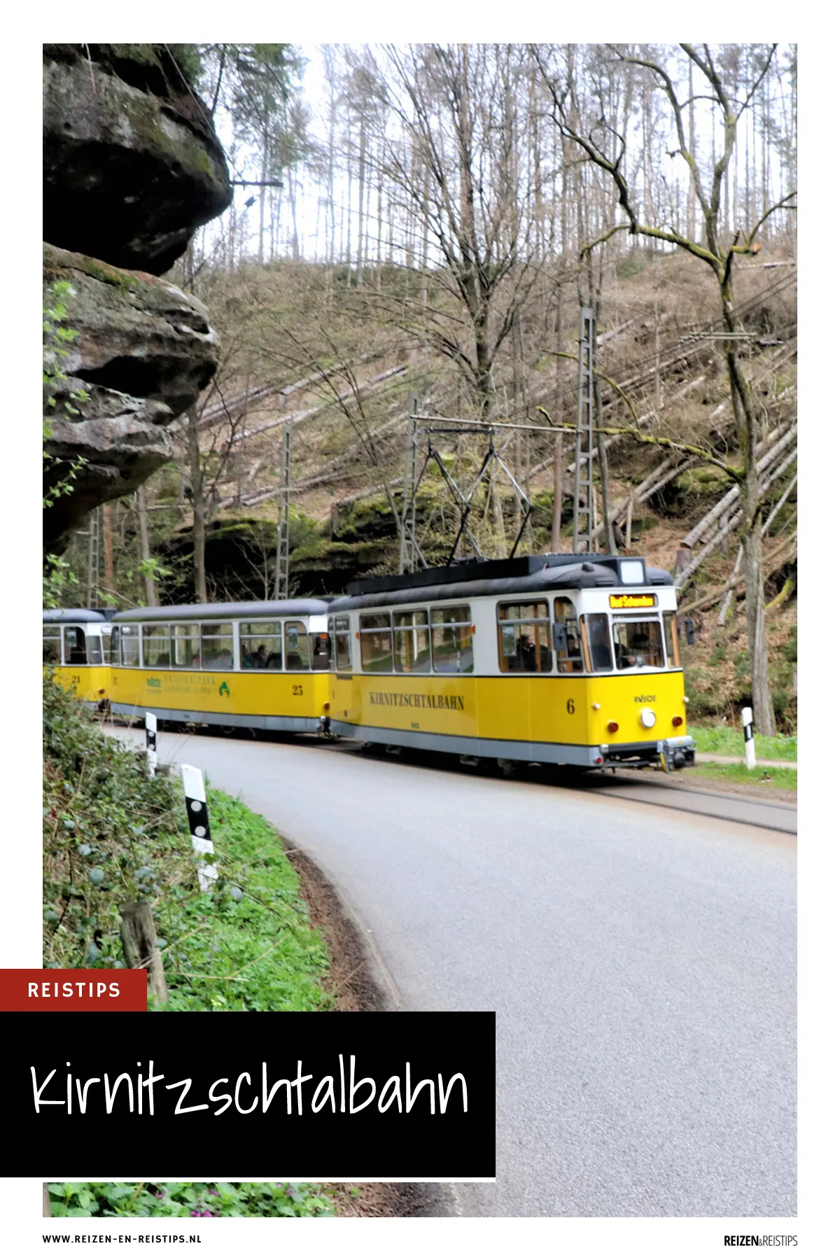 Kirnitzschtalbahn, de historische tramlijn in de Sächsische Schweiz