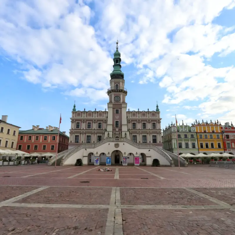 Zamość, Polen - Grote Markt