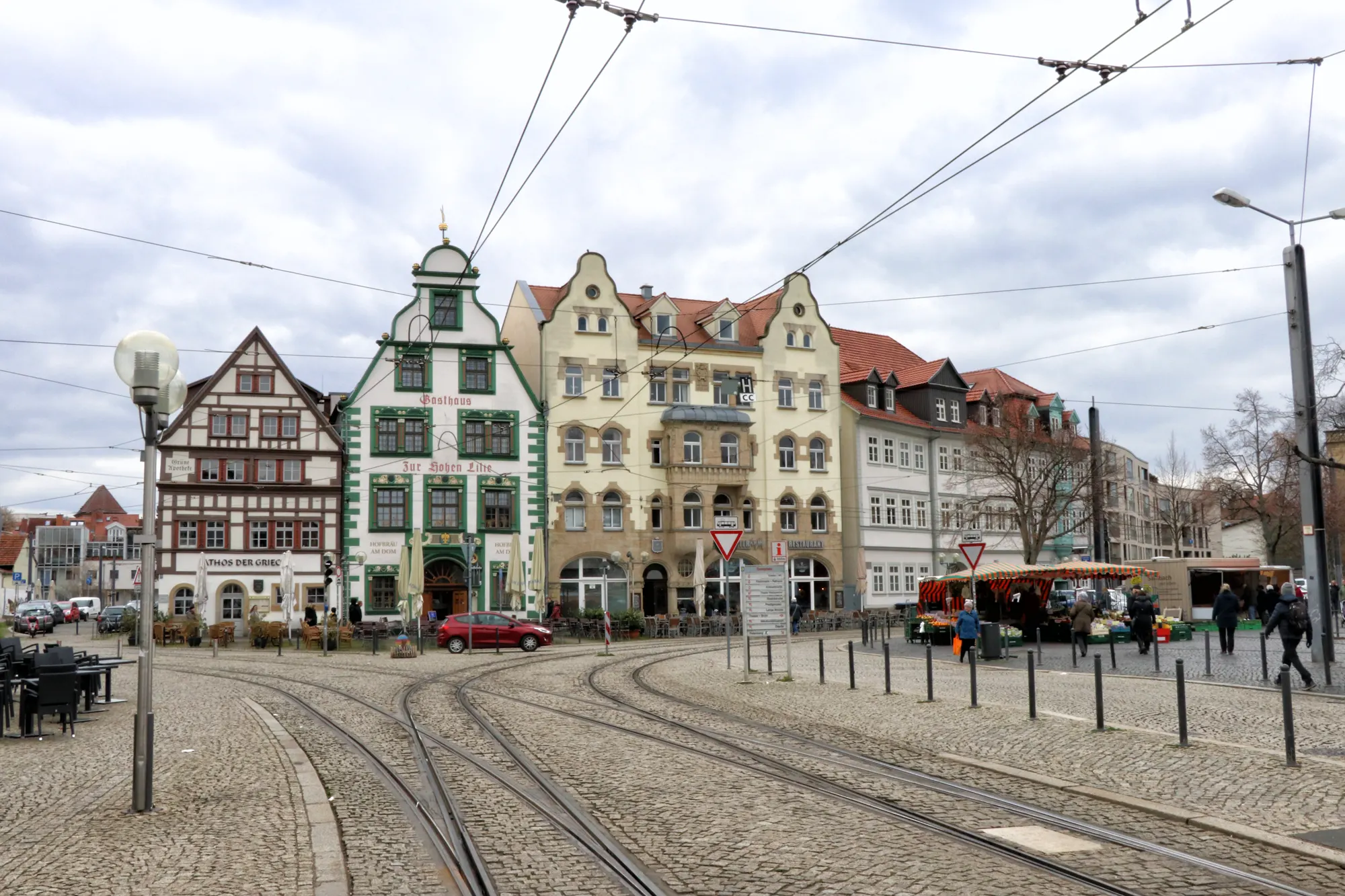 Domplatz - Erfurt, Duitsland