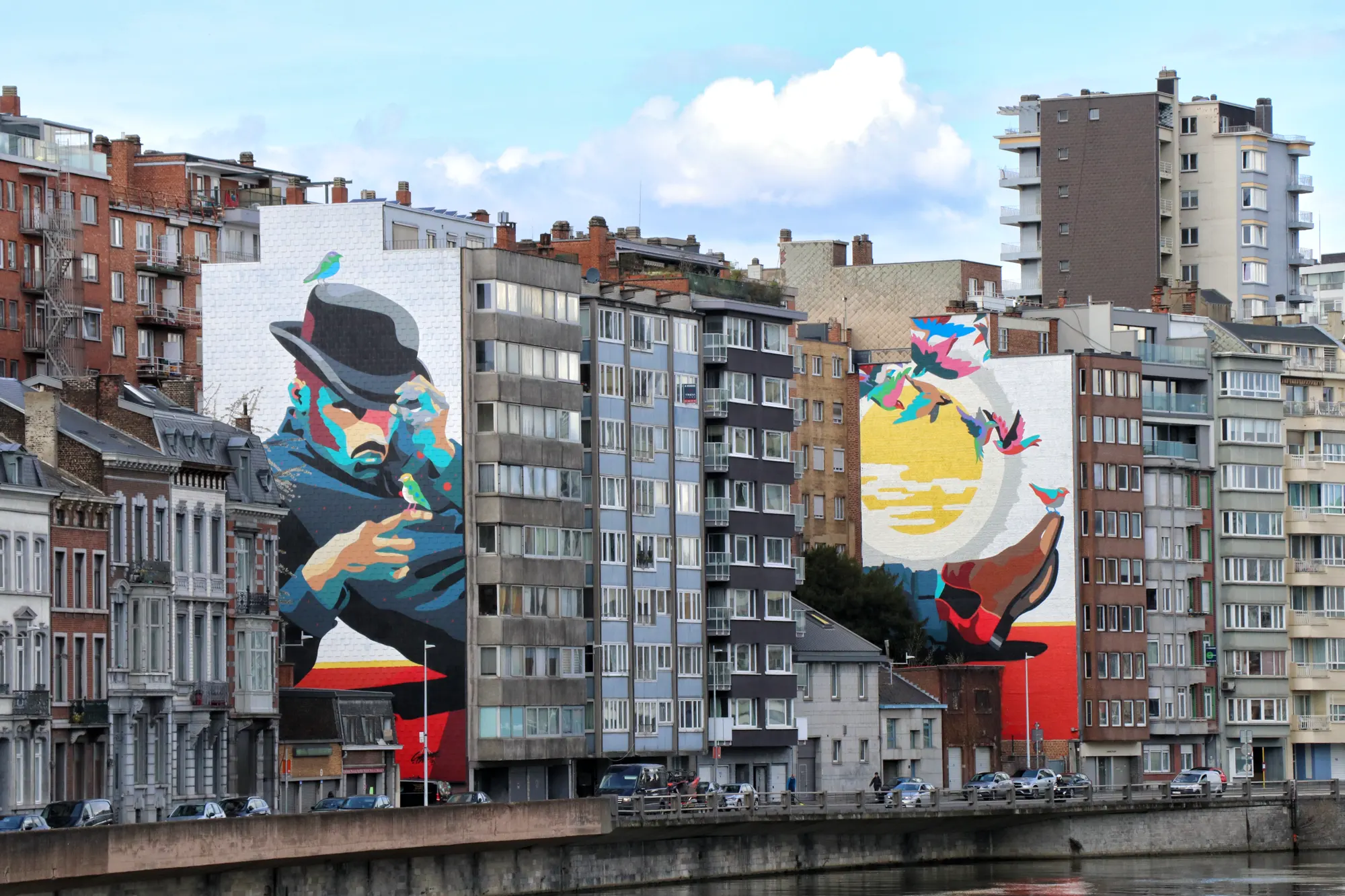 Street art in Luik, België