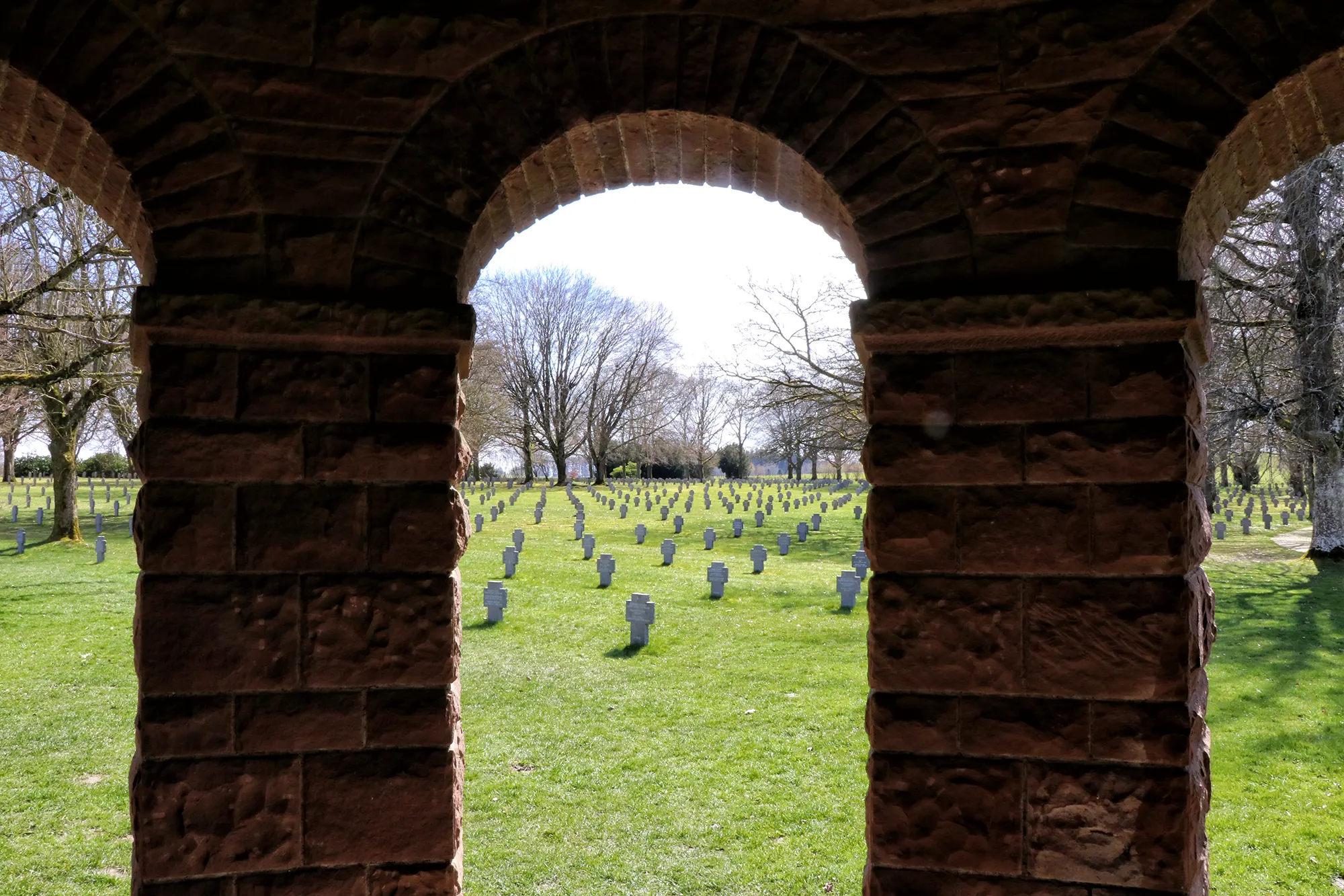 Bastogne, België - Recogne Duitse oorlogsbegraafplaats