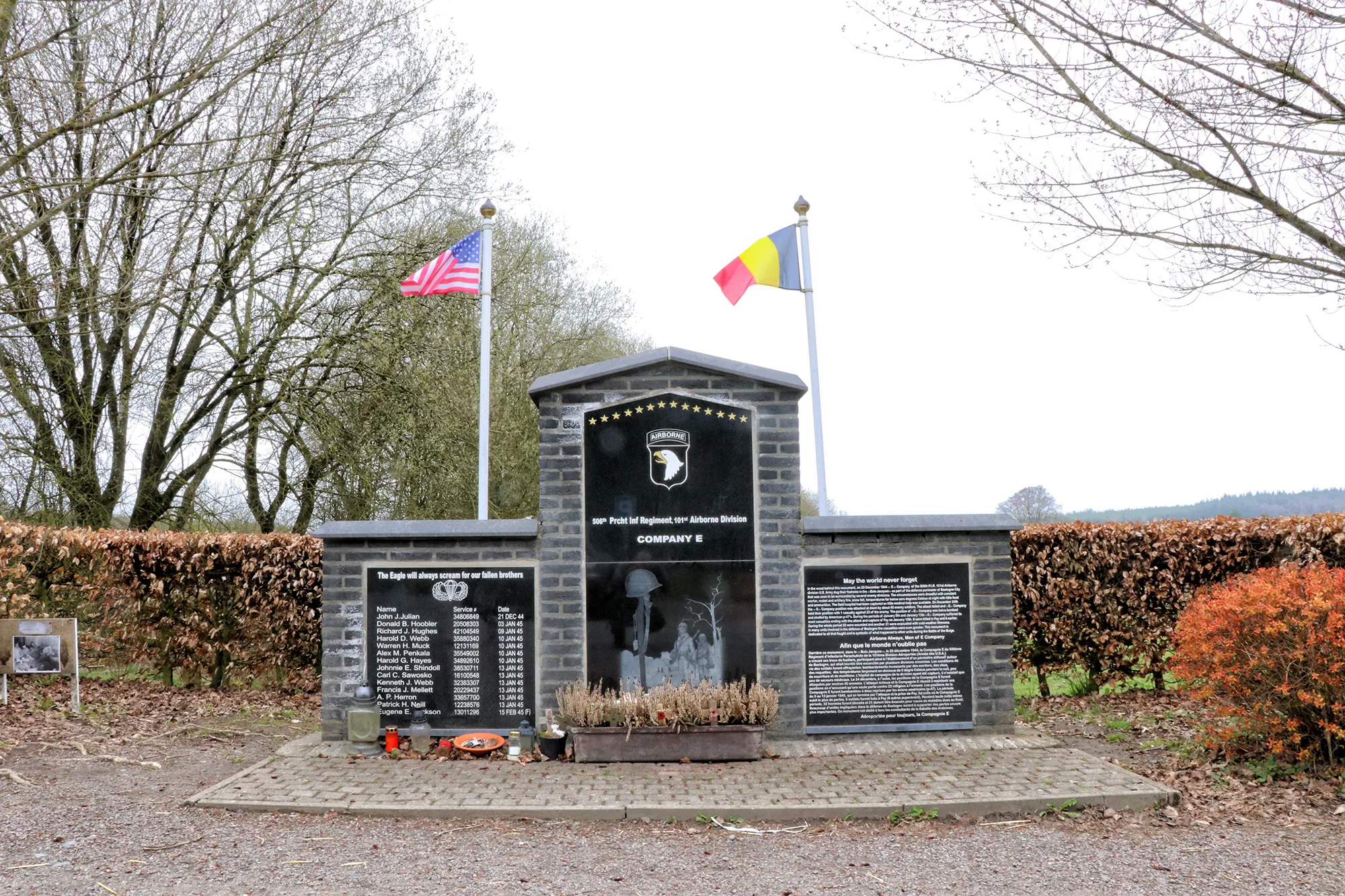 Bastogne, België - Wandeling van de herinneringen