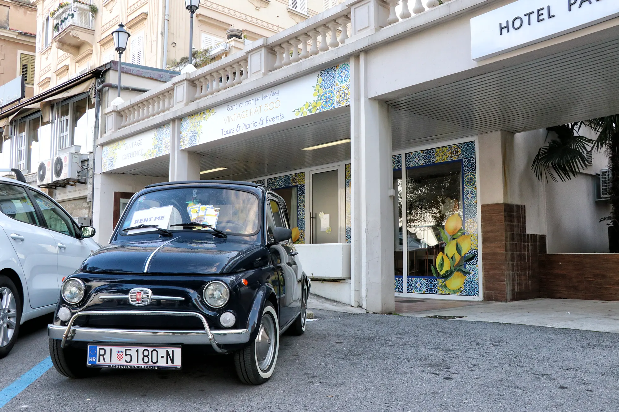 Opatija, Kroatië - Fiat 500