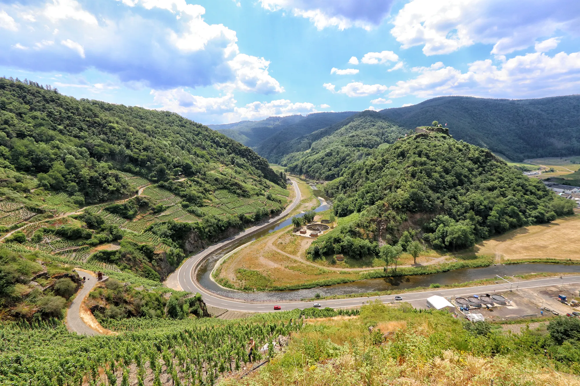 Ahrtal, Duitsland - Rotweinwanderweg