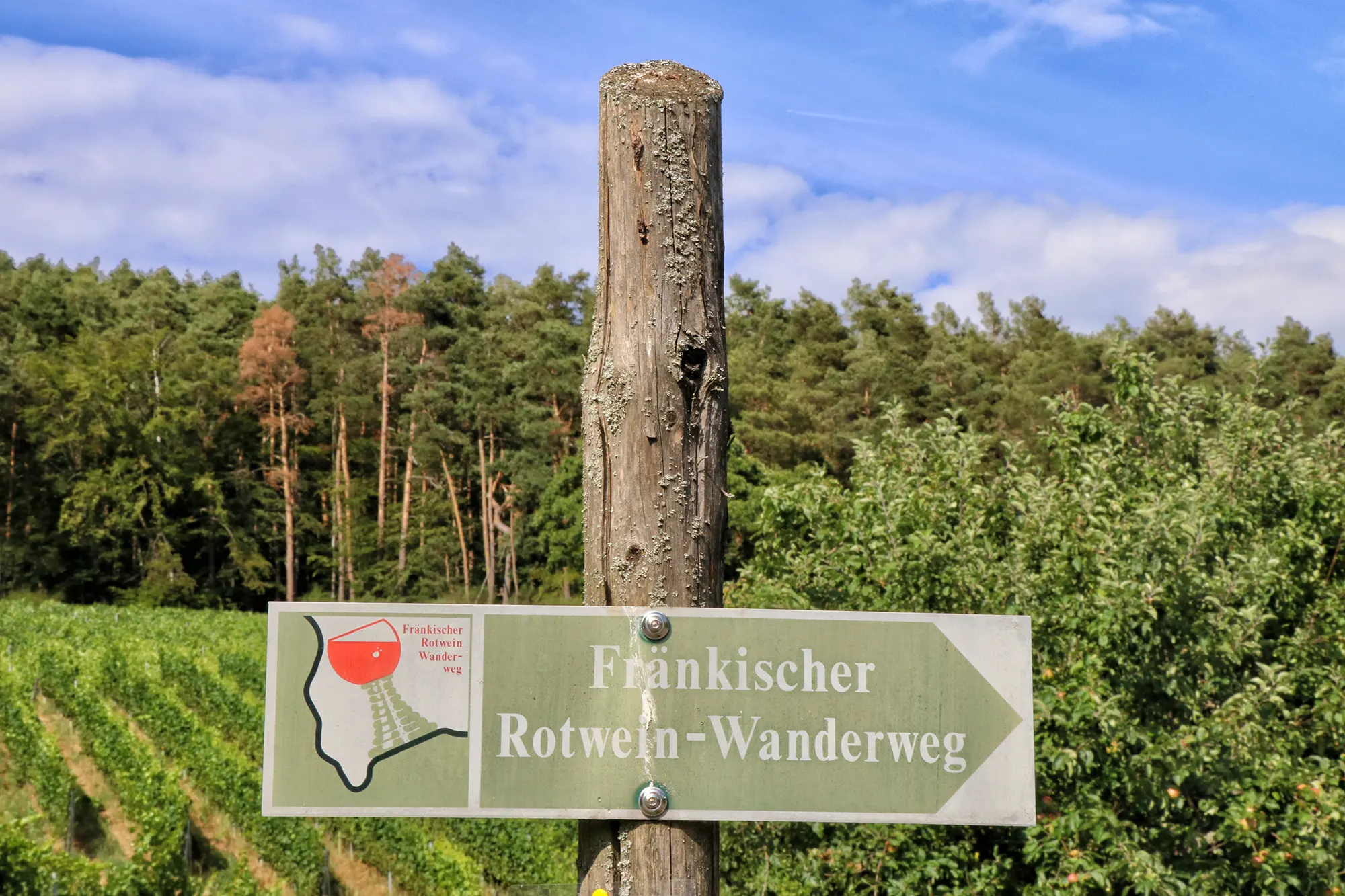 Fränkischer Rotwein Wanderweg, Churfranken, Duitsland