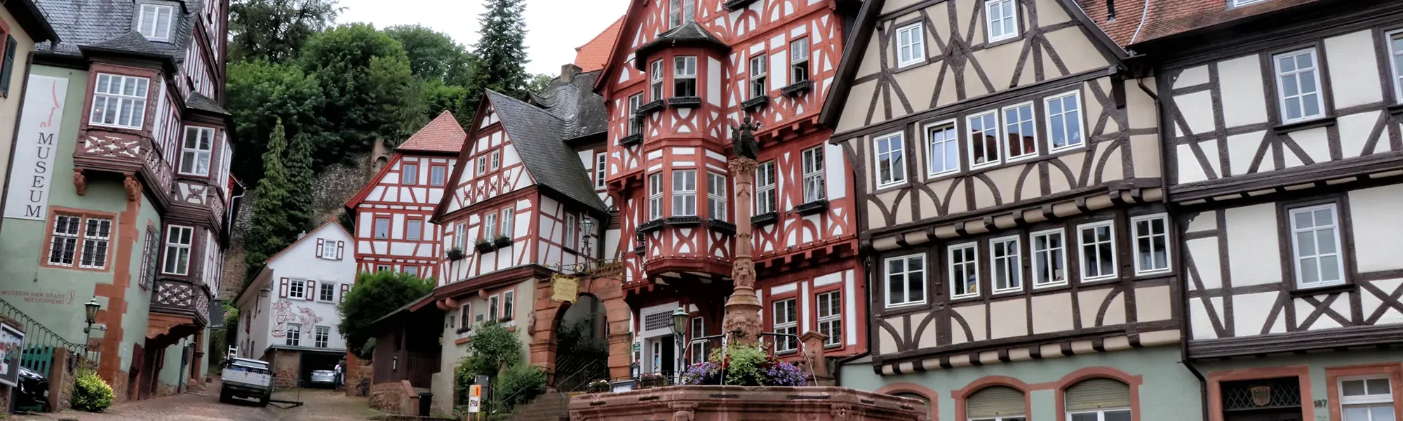 Miltenberg, Duitsland - Alte Marktplatz en Schnatterloch