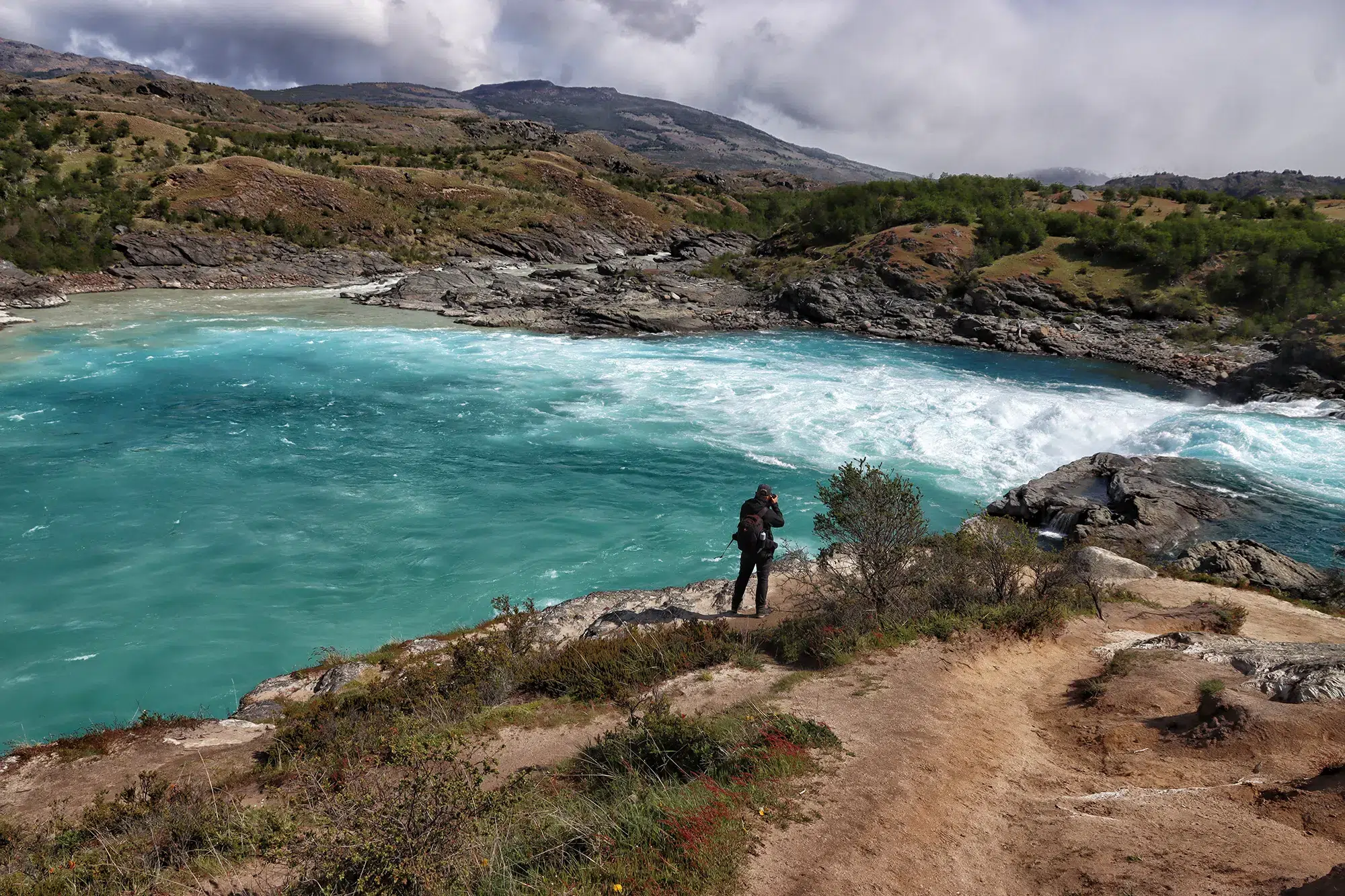 Carretera Austral, Chili - Parque Nacional Patagonia - Confluencia Rio Neff y Rio Baker