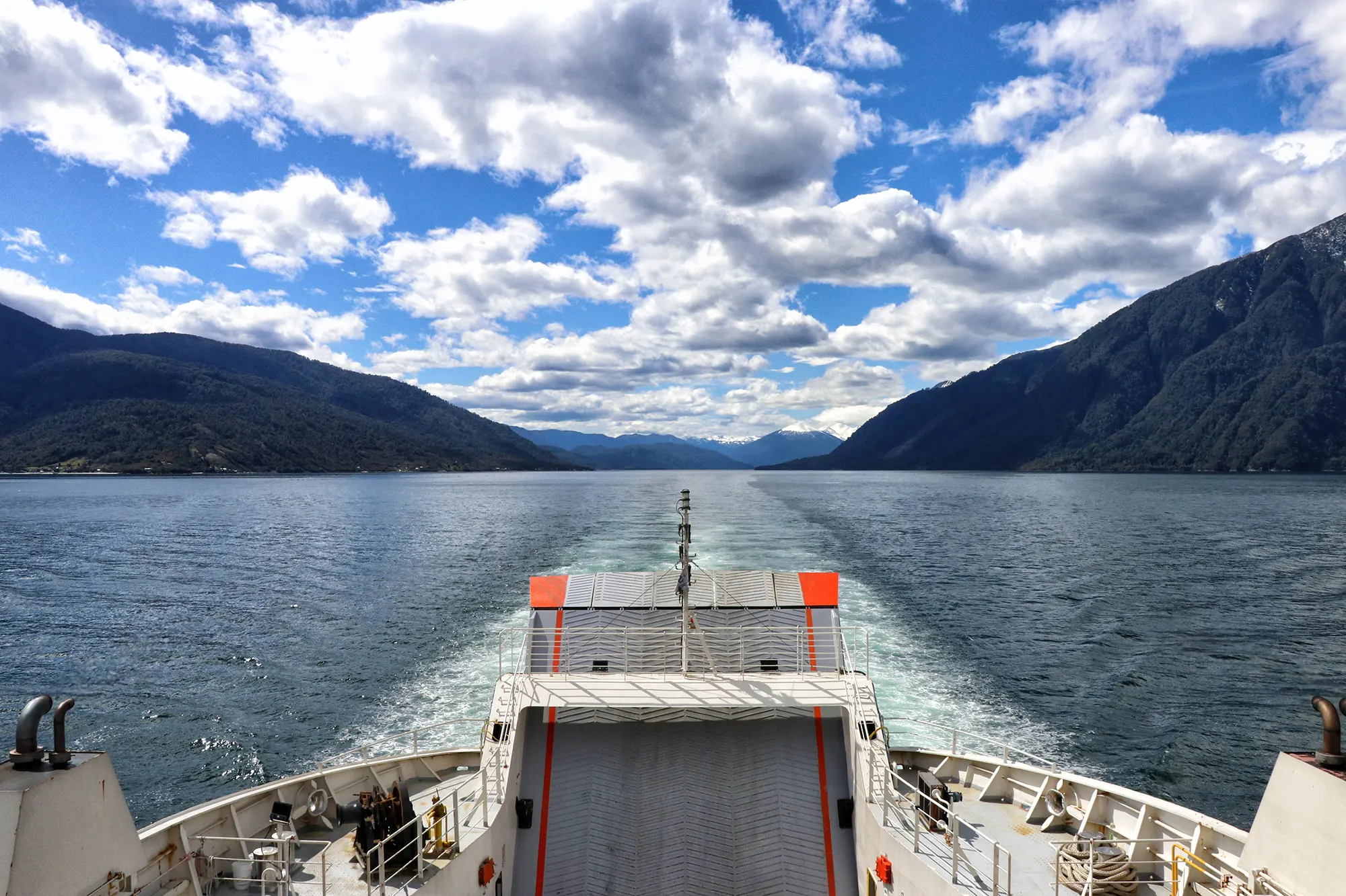 Carretera Austral, Chili - Ferry naar Caleta Gonzalo