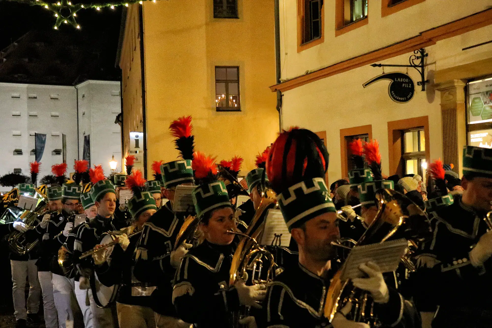 Ertsgebergte, Duitsland - Bergparade in Freiberg