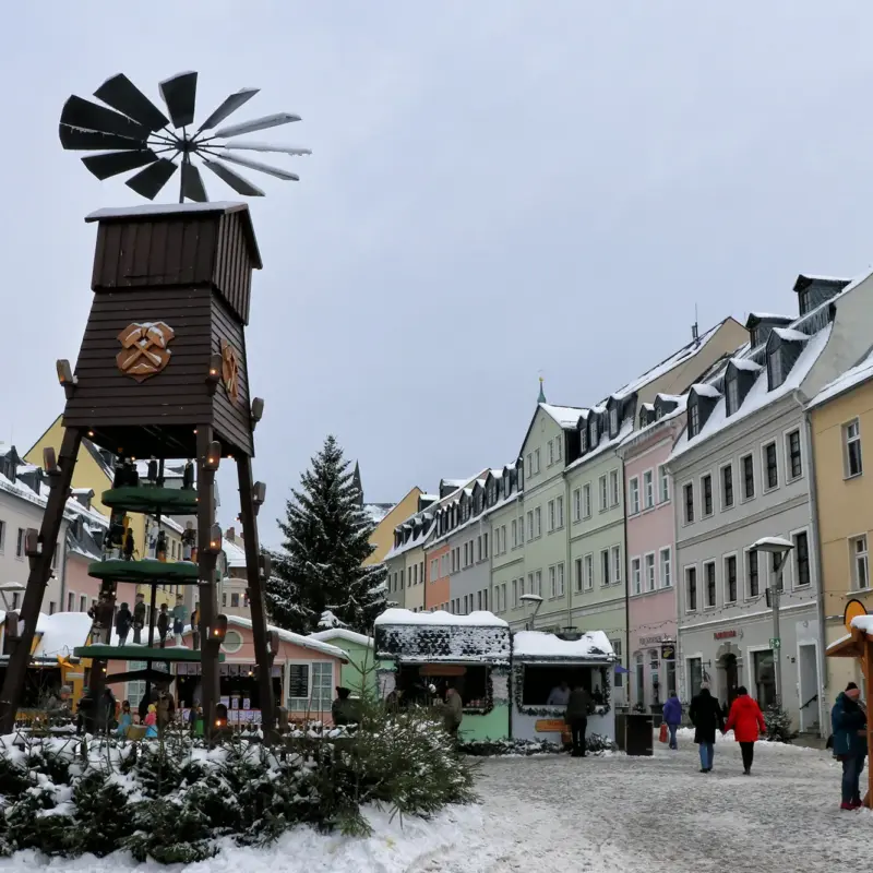 Ertsgebergte, Duitsland - Schneeberger Weihnachtsmarkt