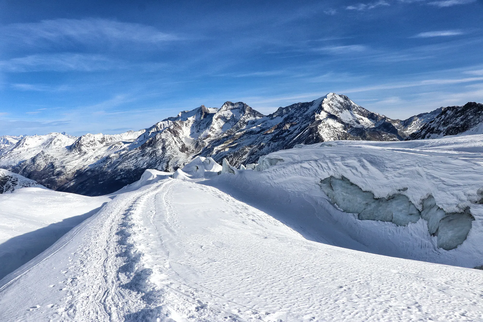 Gletsjer hike in Saas-Fee - Feegletsjer, Zwitserland