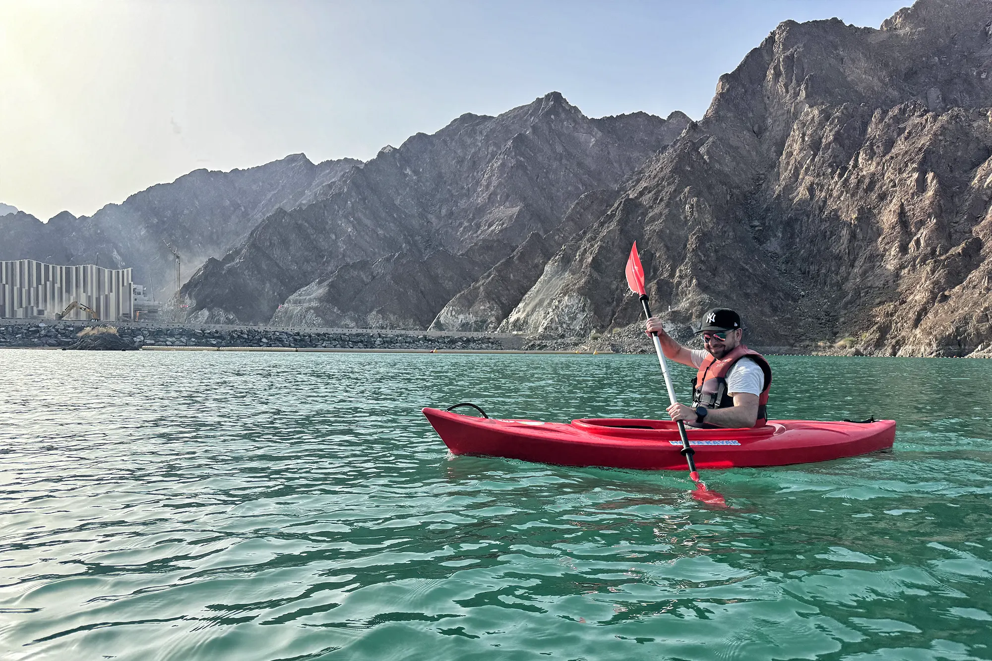 Dubai - Kajakken bij de Hatta Dam