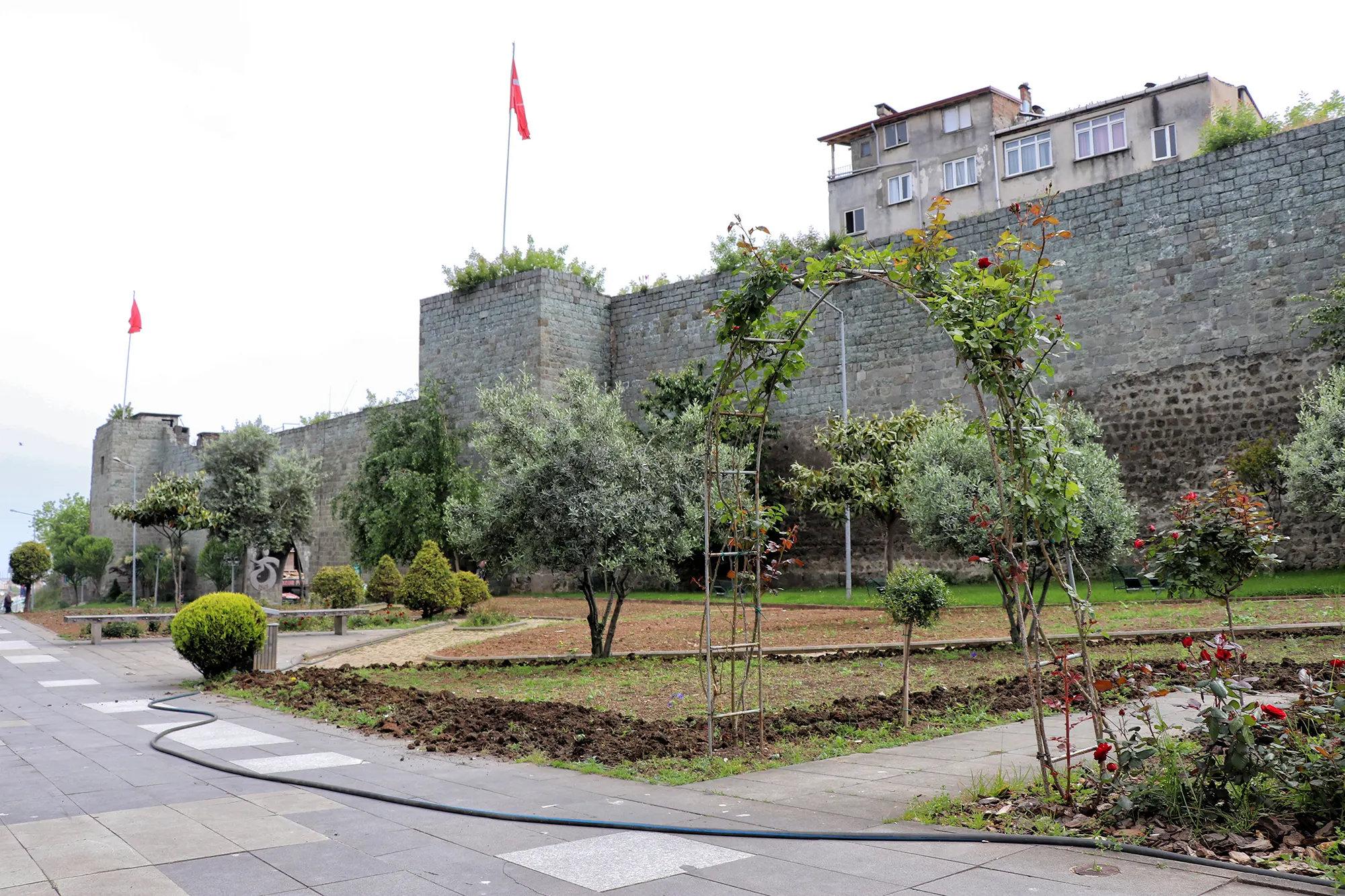 Verdedigingsmuren - Trabzon, Turkije