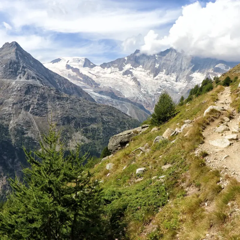 Saastal, Zwitserland - Almageller Hohenweg